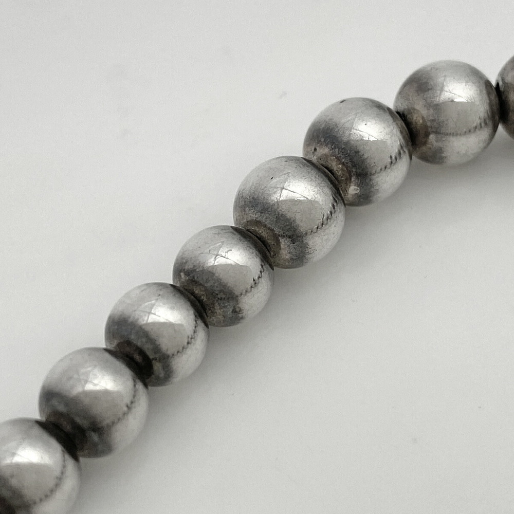Tiffany Graduated Ball Chain Choker Necklace Silver View 3